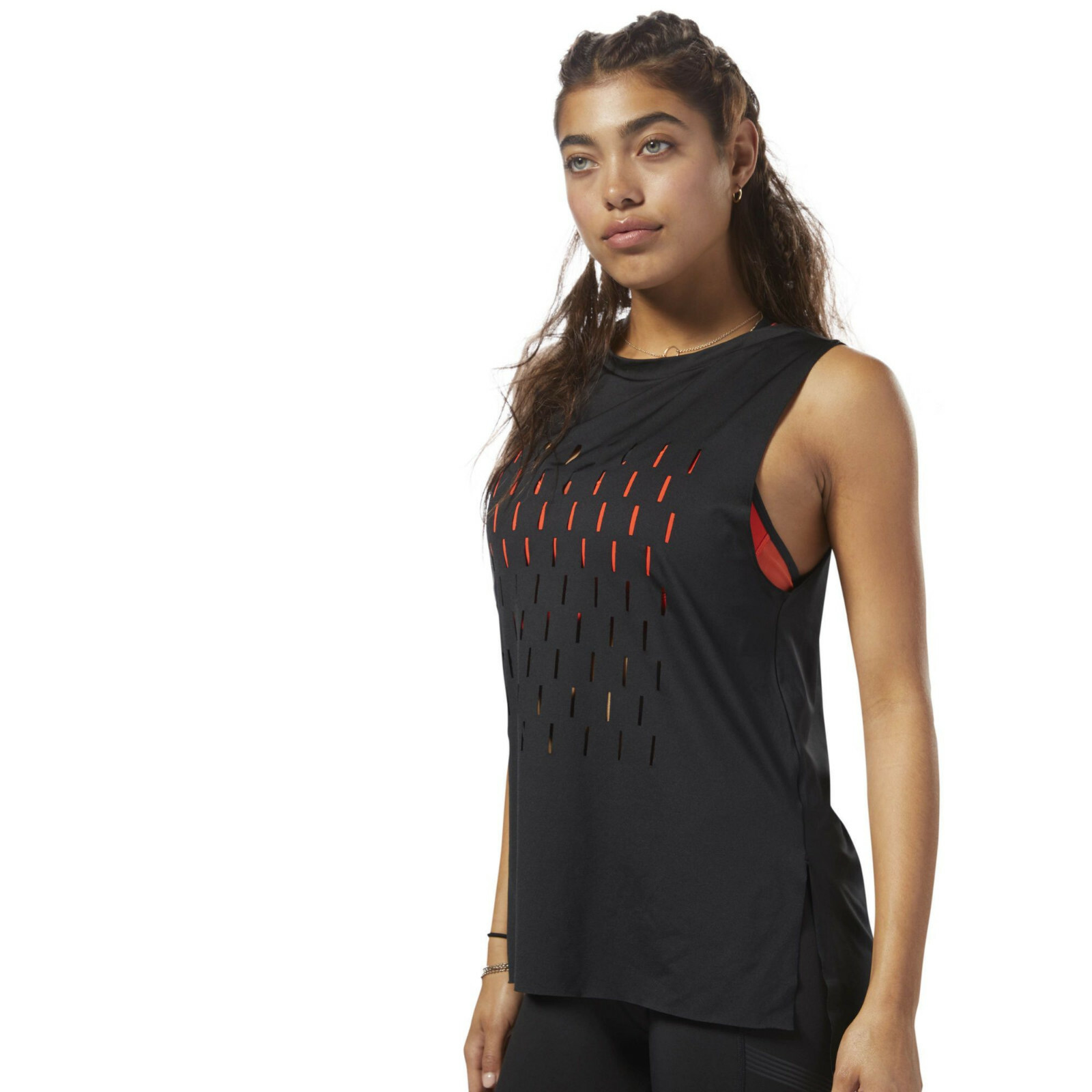 

Женские черные спортивные футболки Reebok Classic Muscle Tank, Черный