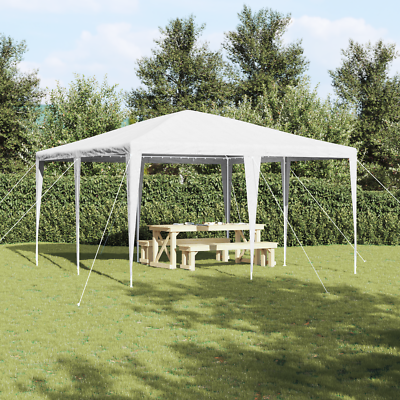 vidaXL Party Tent White 400 x 400 x 266 cm Polyethylene and Steel