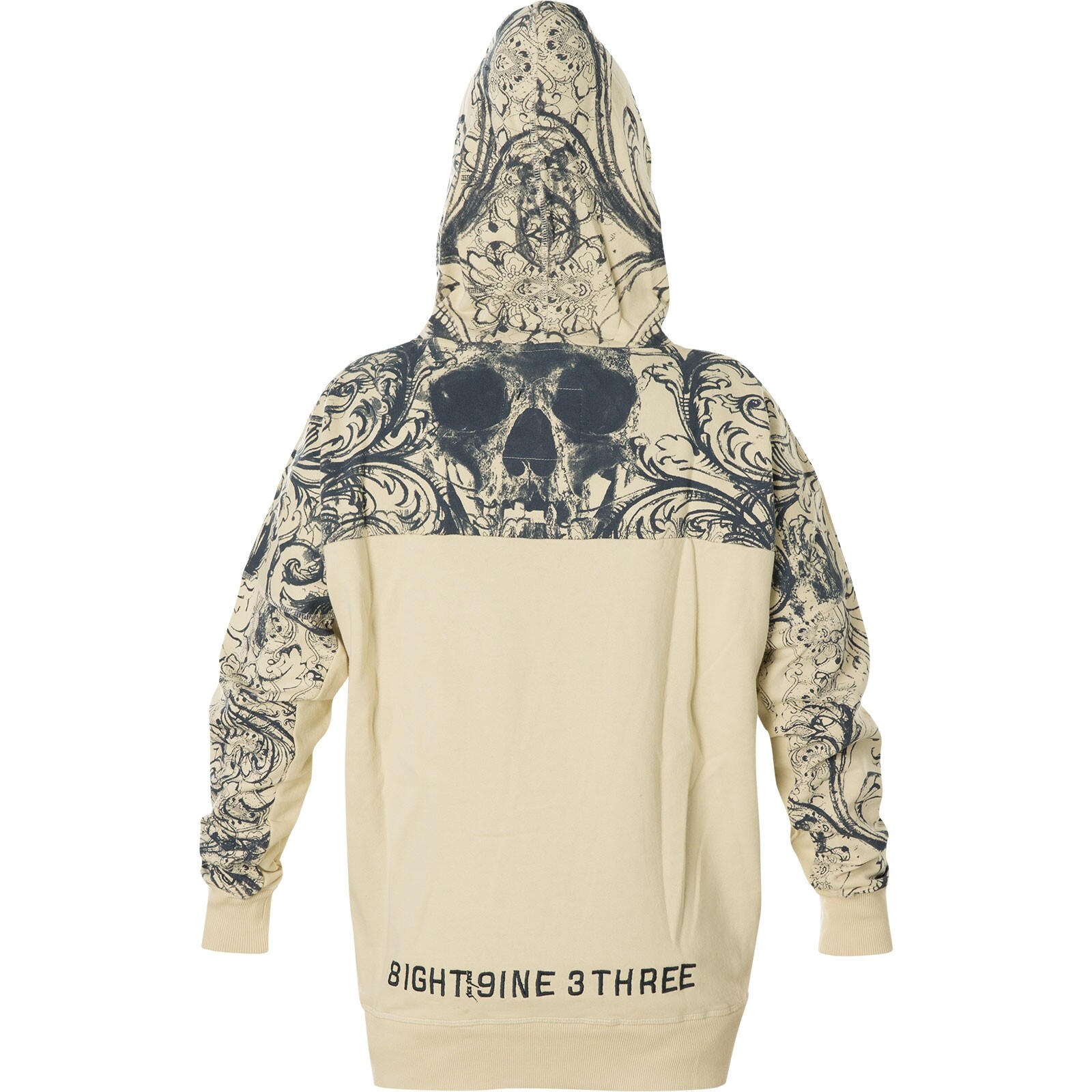 YAKUZA Damen Ornamental Skull Boyfriend Hoodie GLHOB 14106 Yakuza Ornamental Skull Boyfriend Hoodie GLHOB 14106 mit All