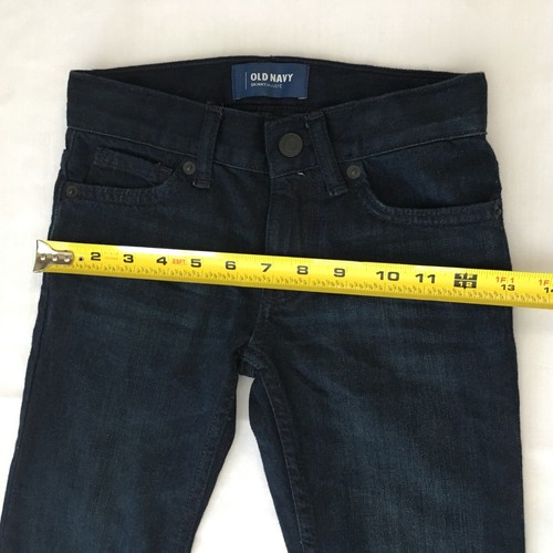 Old Navy Kids Sz 6 Regular Stretch Skinny Jeans Pants Overdyed Blue Straight