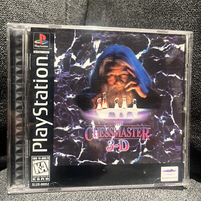 Chessmaster 3-D (Sony PlayStation 1, 1996) Complete, Reg Card, Black Label