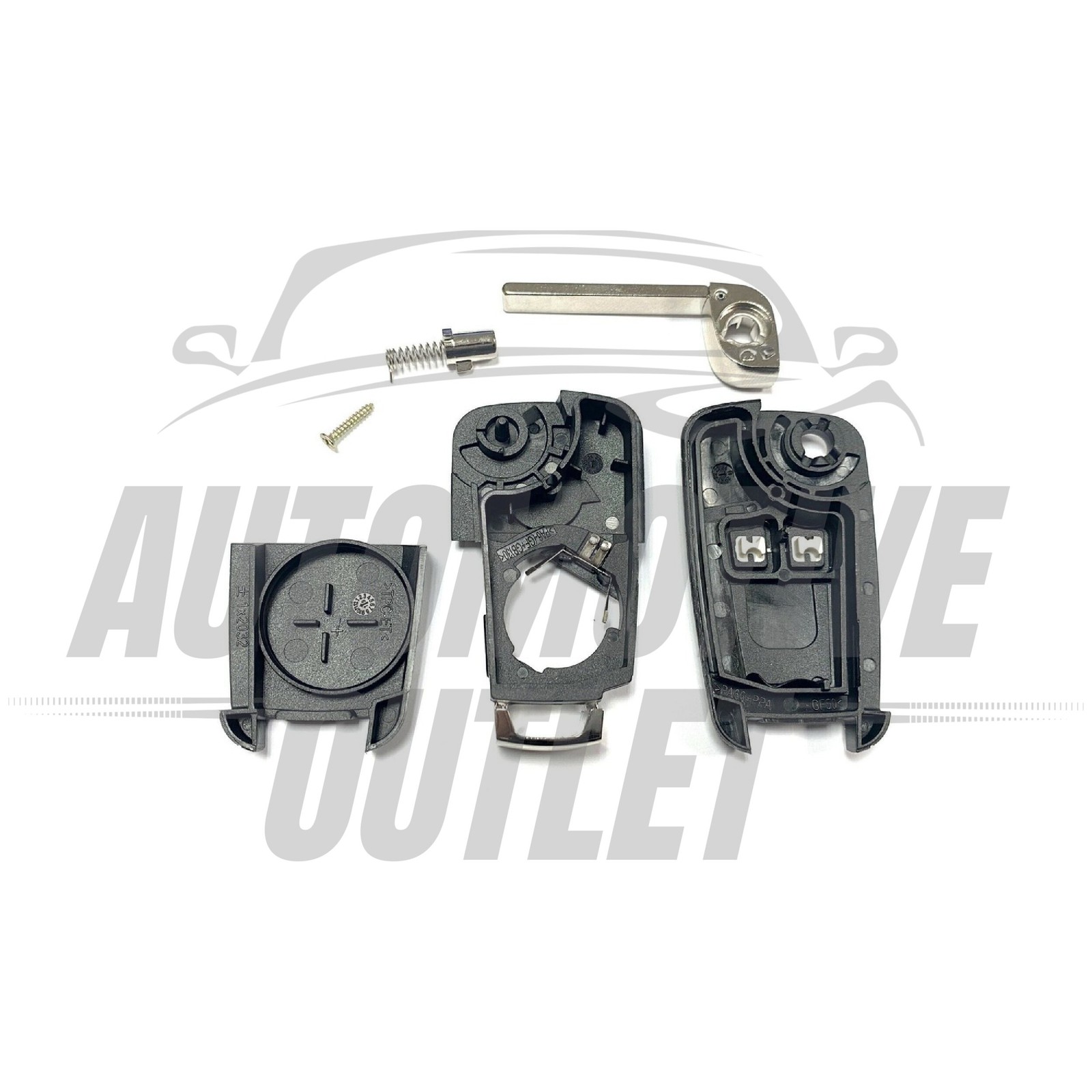 2 BUTTON FLIP KEY CASE FOR VAUXHALL ASTRA J 2009-2015 REMOTE FOB SHELL HU100 KIT 4