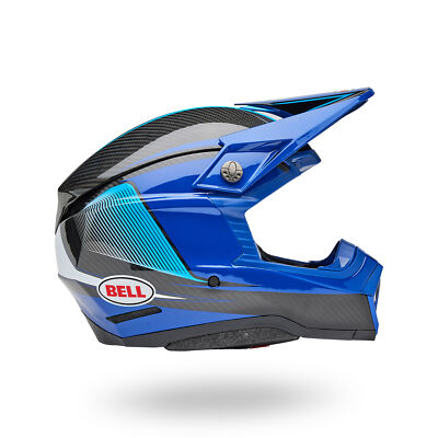 BELL HELMETS Moto-10 Spherical Evade Gloss Blue/Black SIZE S 7163684 dirt bike