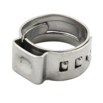 50PCS (3/8,3/4,5/8)PEX Stainless Steel Clamp Cinch Rings Crimp Pinch Fitting
