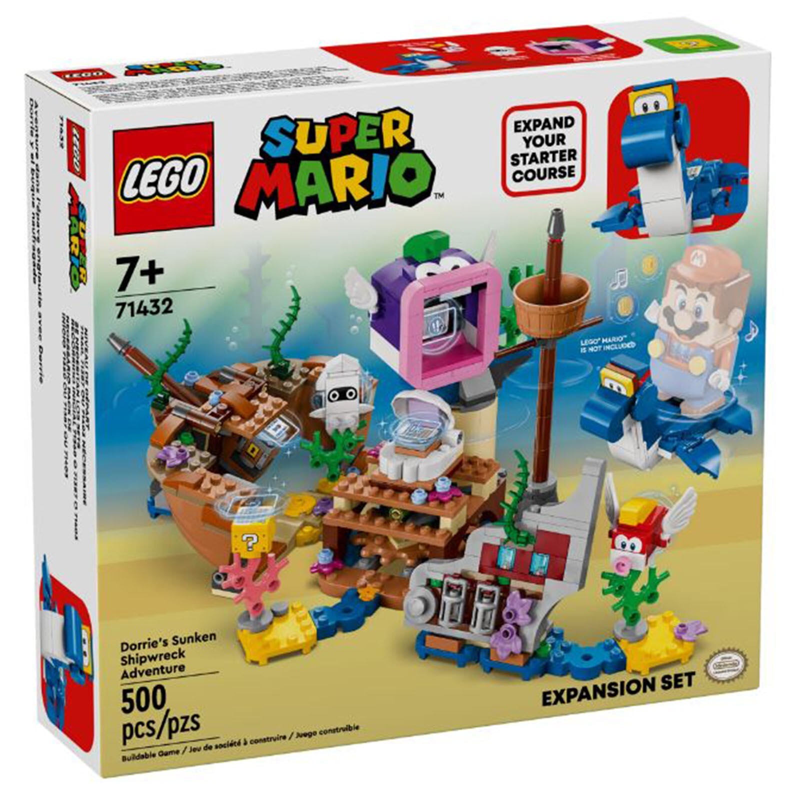 Конструктор LEGO Super Mario Dorries: Затонувшее судно, Приключенческий набор для строительства 71432