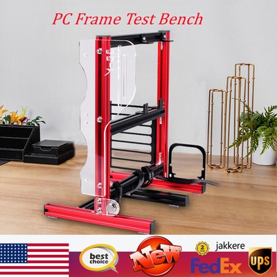 Red ATX ITX MATX Test Bench Open Air Case Motherboard Computer PC Frame 300W USA