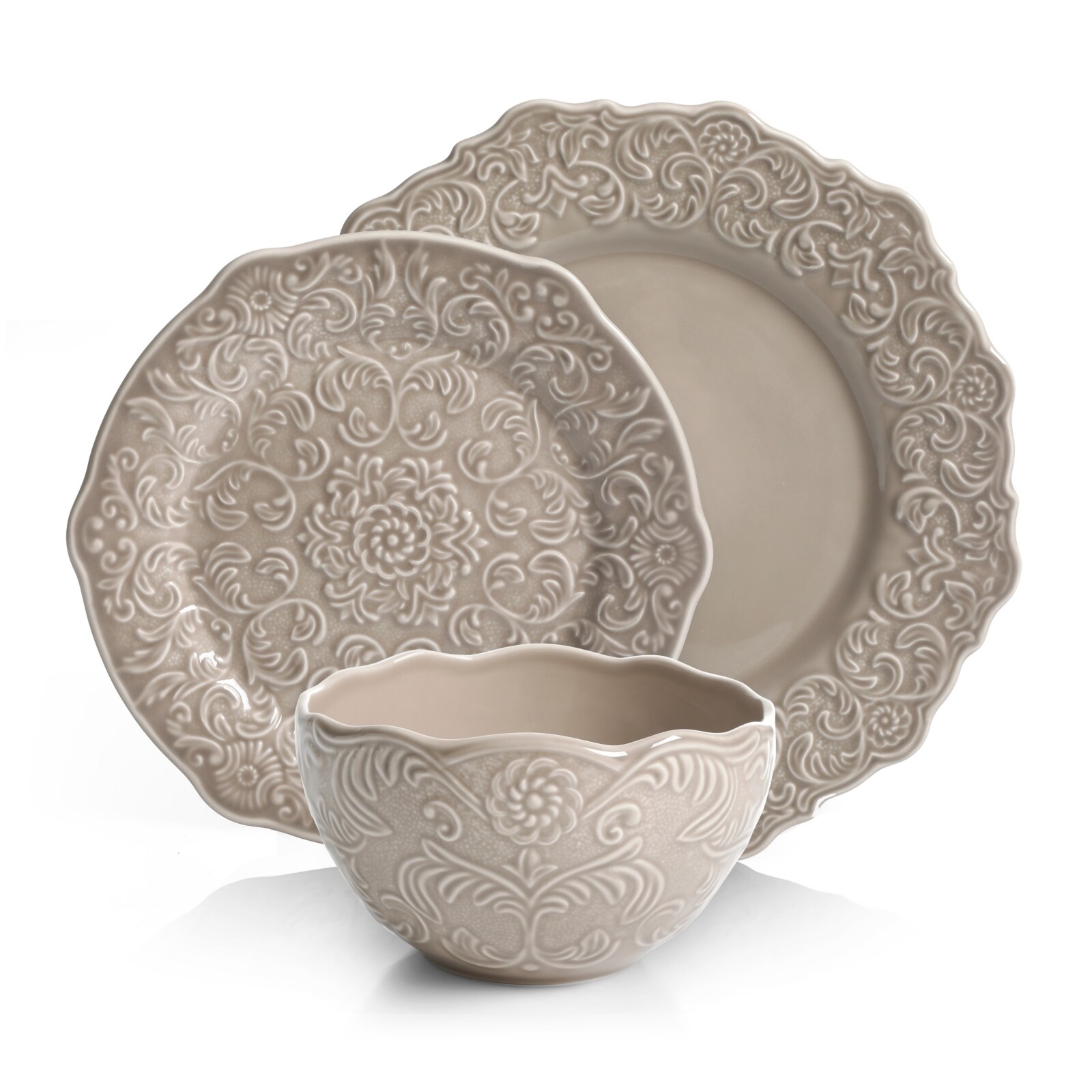 Laurie Gates 268515 Madeira Heritage 3-Piece Place Setting Beige