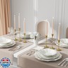 NLBTW Brass Gold Candlestick Holders Taper Candle Holders, Set of 3 Vintage Candle Sticks Holder Decor Used as Fireplace Mantel or Table Centerpieces for Wedding, Dinning, Party