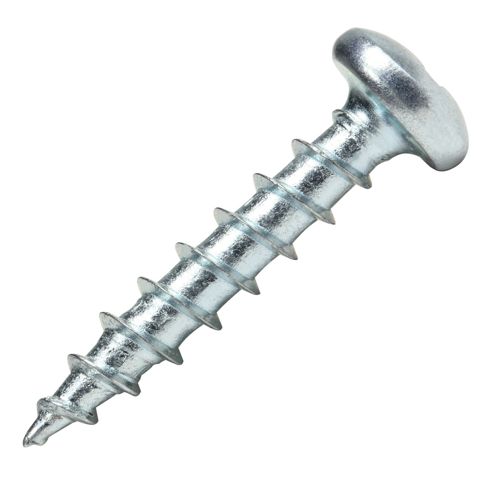 100 Pack 6 x 3/4" Pan Head Phillips Deep Thread Wood Screws Nickel