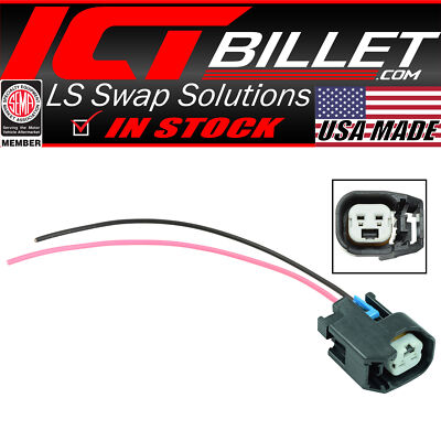 ICT Billet LS EV6 LS3 Injector Wire Connector Harness Pigtail Plug USCAR