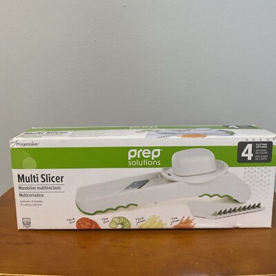 Progressive Prep Solutions Multi Slicer 4 Cutting Options - Thick Thin Julienne