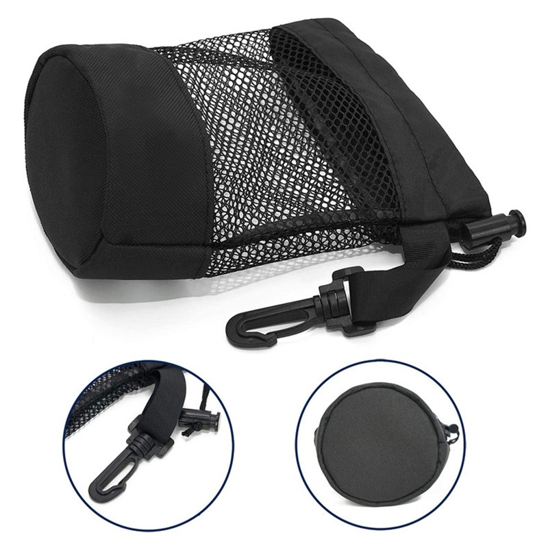Nylon Mesh Net Bag Drawstring Pouch For Sports Golf Ball Baseball Balls Storage