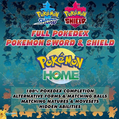  Shiny Full Pokedex Gen 8 Pokemon Sword & Shield | Pokemon Home | COMPLETE 100%