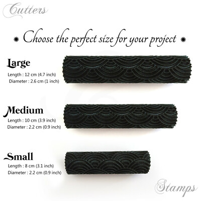 Abstract Ripple clay Texture roller | Clay Texture rolling pin | 