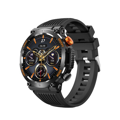 1.46 HT17 Smart Watch Fitness Tracker Full Screen Touch Heart Rate Sleep Monitor