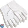12Pairs White Cotton Gloves for Eczema and Dry Hands - Breathable Work Glove Liners - Moisturizing SPA Soft Jewelry Inspection Gloves - Stretchy Fit Cloth Gloves for Most Women