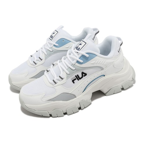 

Fila Filament White Blue Women Reflective LifeStyle Повседневная обувь Кроссовки, Белый, Filament