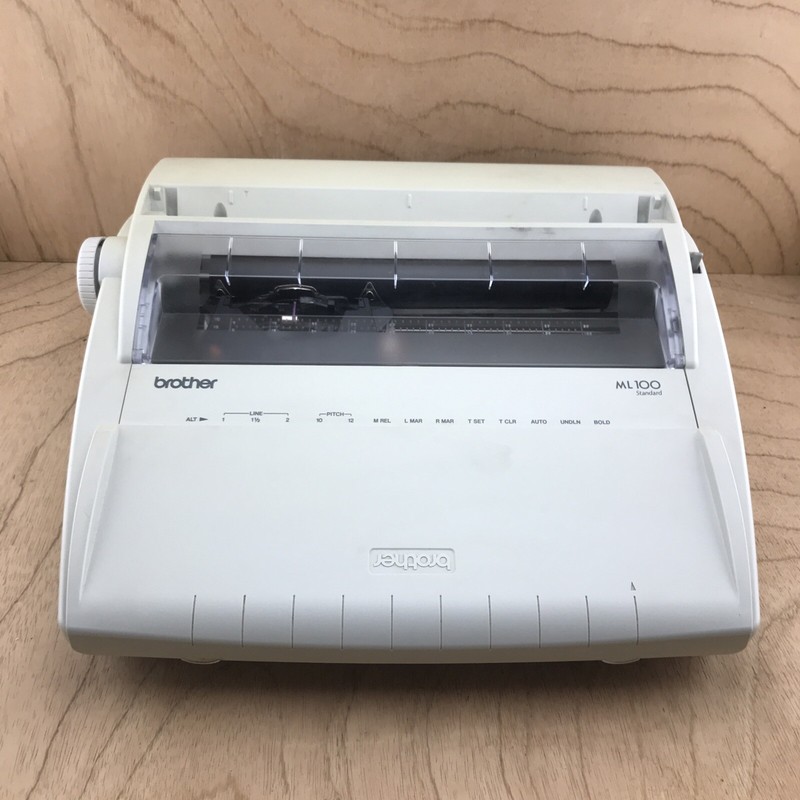 Brother typewriter photos of Brother 100 by year then serial number by date