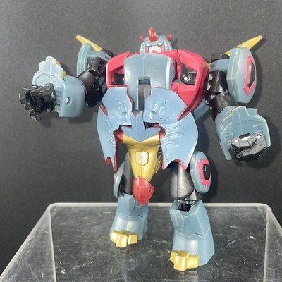 2007 Hasbro Transformers Animated Deluxe Dinobot Snarl Triceratops Dinosaur