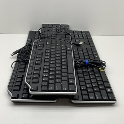 (3-Pack) Lot of Dell QWERTY Standard USB Wired Business Keyboard 07KKPH/0F9D93
