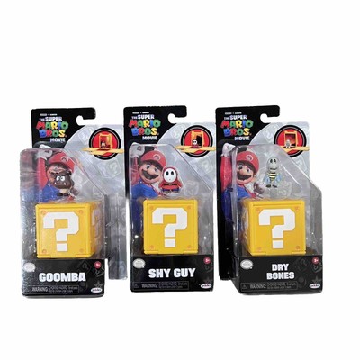 Set Of 3 Super Mario Brothers Movie, Jakks Figurines, GOOMBA, SHY GUY, DRY BONES