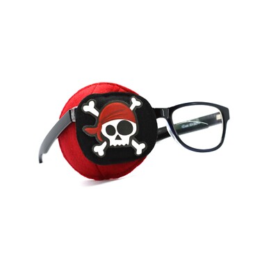 Playful comfortable kids fully obscured eye patch