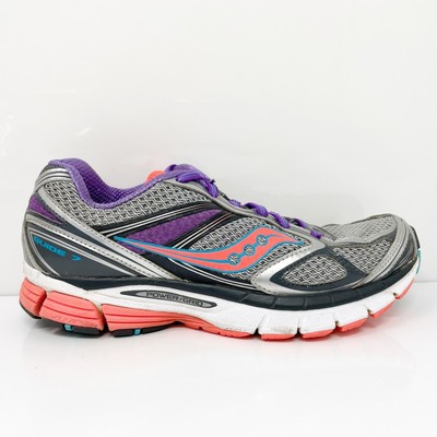 Saucony Womens Guide 7 10228-1 Серые кроссовки для бега, размер 8, Серый, Guide 7