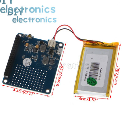 Raspberry Pi Power Source UPS HAT  Battery  Raspberry Pi 3 Model B/2B/B+ US