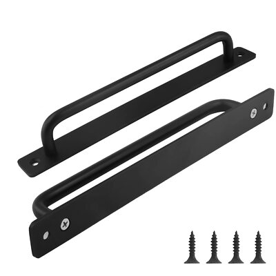 2 Pack Barn Door Pulls 8.8 inch Garage Handles Long Base Handle Pull for Shed...