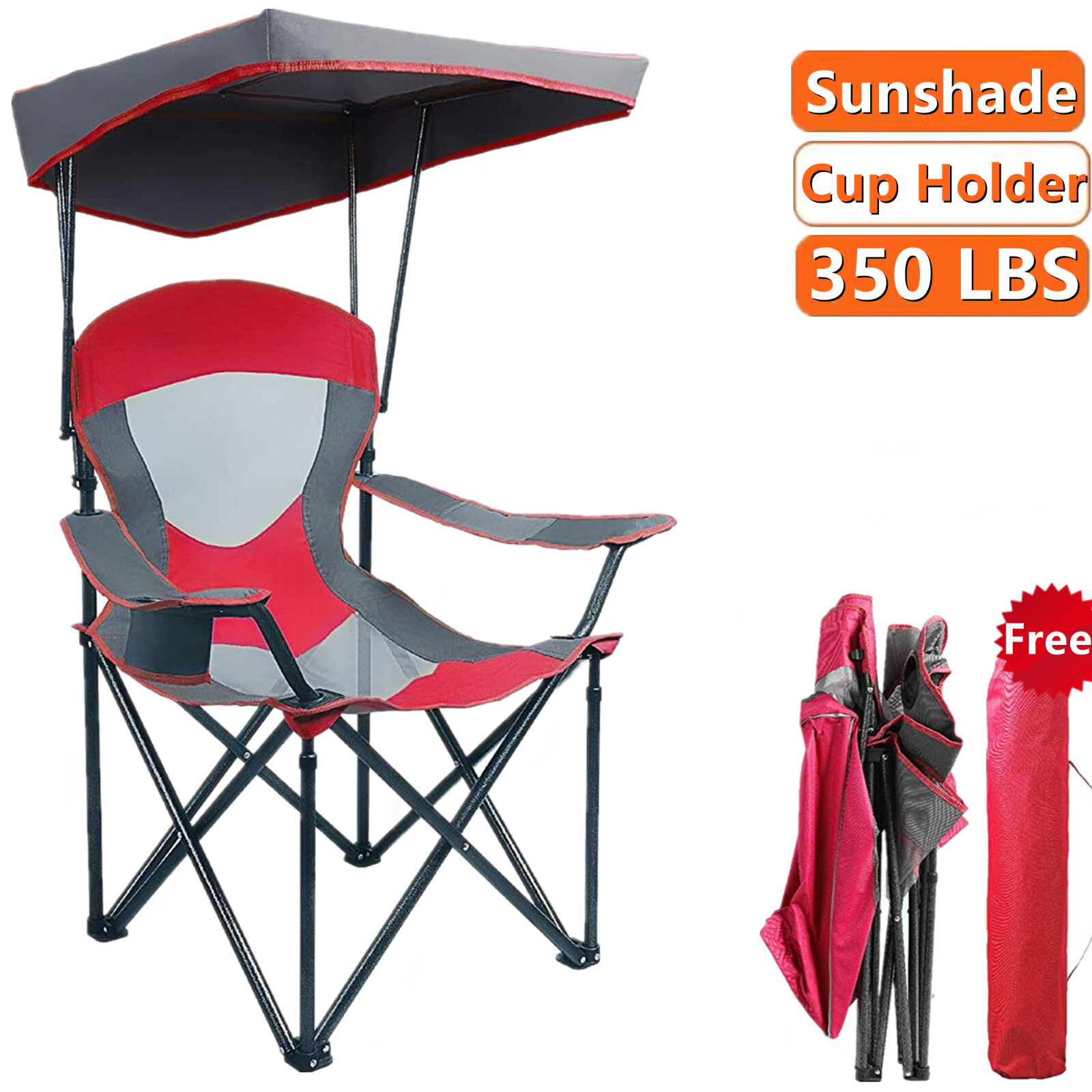 S With Canopy Shade Portable Outdoor Folding Chairs
