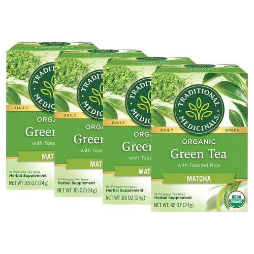 Matcha With Toasted Rice, Organic Tea Bags, 16 Count