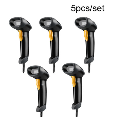 Eyoyo 5pcs Handheld Wired USB 2D Barcode Scanner Bar Code Reader for Supermarket