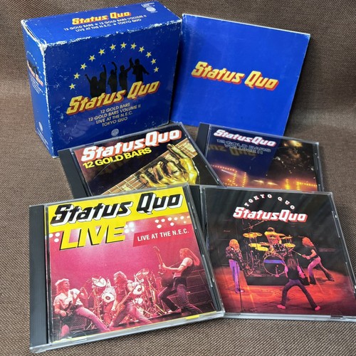 日本人気超絶の STATUS PHCR-3129~32 BOX 4CD JAPAN-ONLY Box Great QUO 洋楽