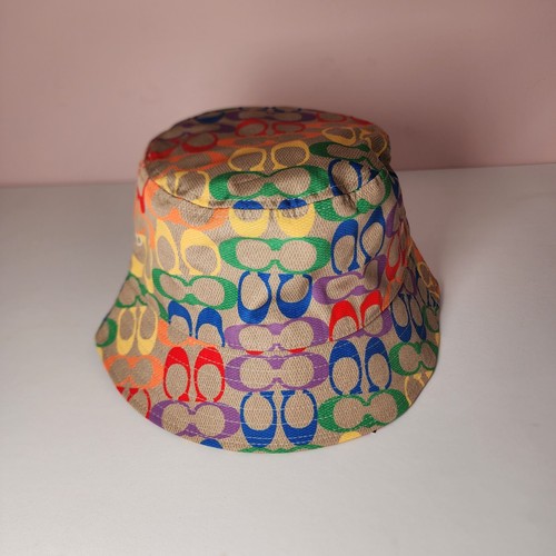 NWT Coach Rainbow Signature Bucket Hat C9919 One Size | eBay