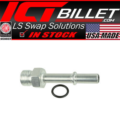 5/16" Quick Connect Male Fuel Hose to 6AN ORB Adapter Fitting LS LS1 LS3 GM