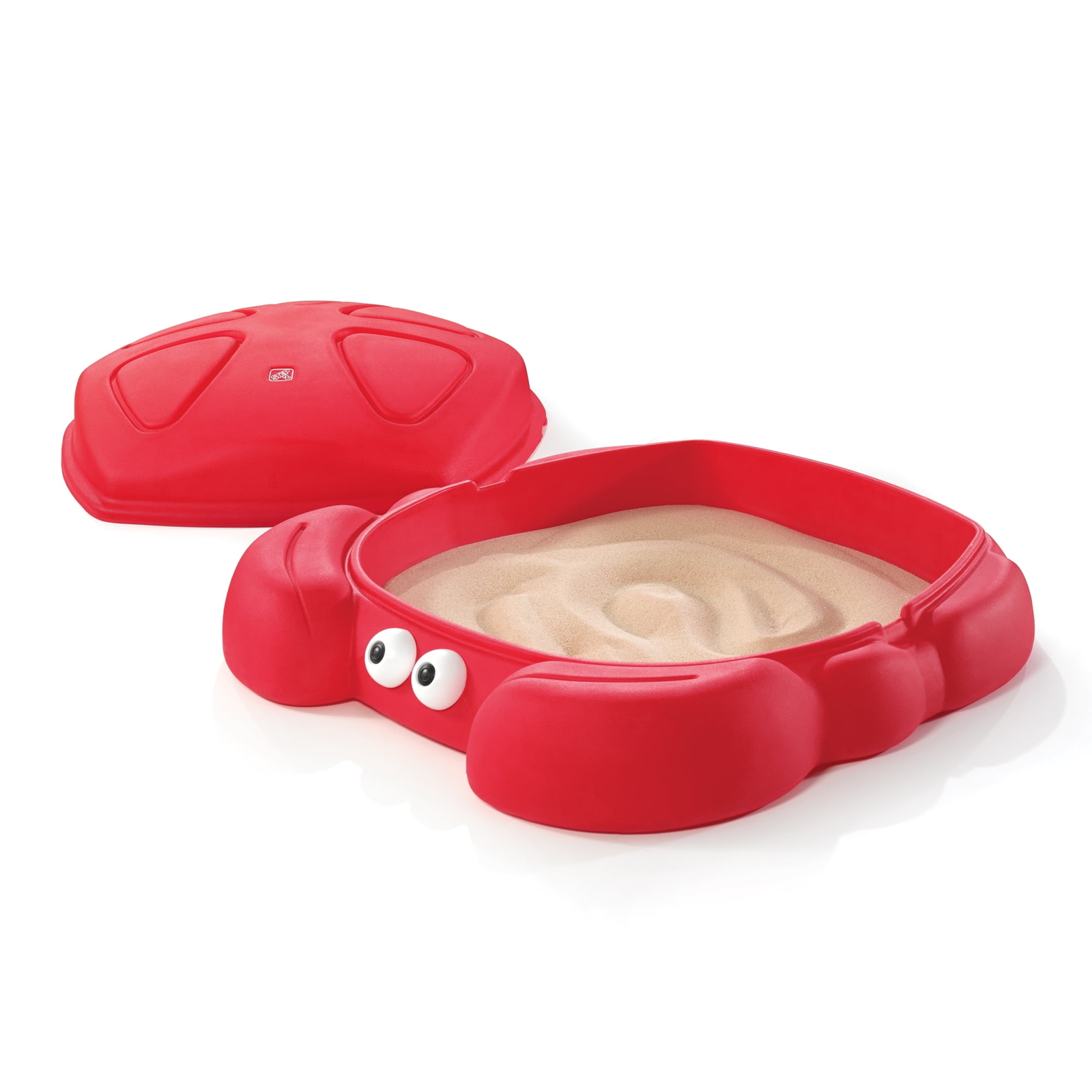 Step2 Crabbie Sandbox Kids Plastic Outdoor Sandbox with Cove