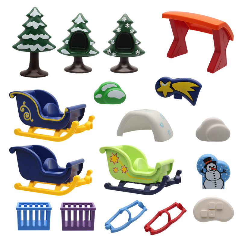 Playmobil 123 Winterwelt Wald Schlittenfahrt Weihnachtszeit Grippe ZubehÃ¶R