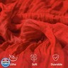 8 Pack Red Cheesecloth Table Runner 10Ft Gauze Cheese Cloth Table Runner 120 Inch Boho Sheer Rustic Fabric for Summer Decor Bridal Baby Shower Wedding Centerpiece Home Table Decoration