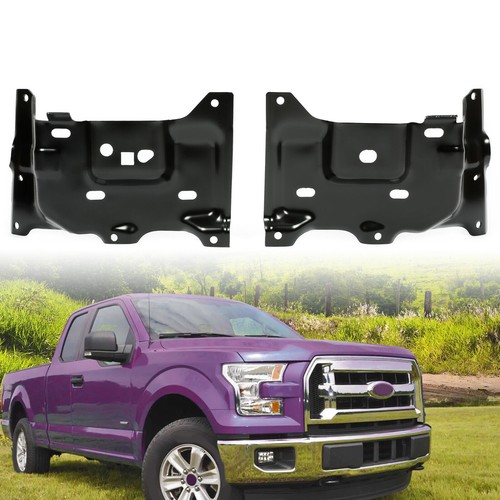 For 2015-2017 Ford F-150 Front Driver & Passenger Side Set of 2 Bumper Brackets