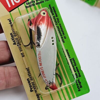 Vtg 1995 Heddon 1/2 oz Sonar 2 3/8'' Vibrating Blade Bait #4 Hooks You Pick Color