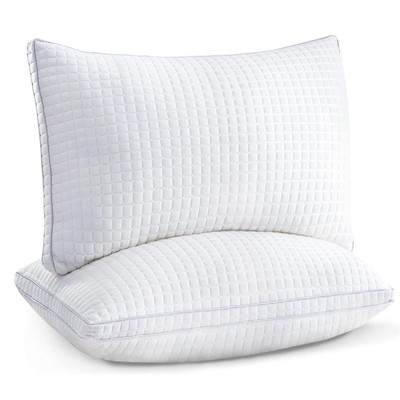 JOLLYVOGUE King Size Pillows Set of 2Luxury Hotel Down Alternative Sleeping B...