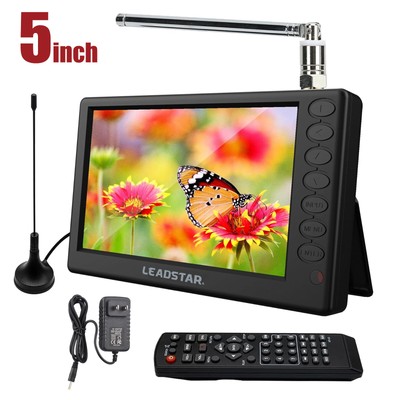 5inch Digital ATSC HD TV Video Player Support FM/USB/TF Card Slot 1500mAh Z4M8