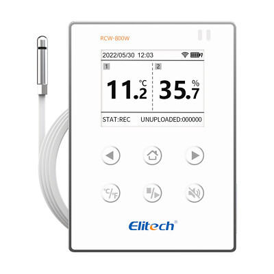 Elitech Temperature Data Logger WiFi Recorder Monitor Cloud Storage RCW-800W