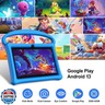 VOLENTEX Kids Tablet 7 inch, Age 3-10, Android 13 PAD for Kids, 32GB ROM Educational Pad, with Shockproof Case for Toddler,Parental Control, Bluetooth, WiFi, Dual Camera (Blue)