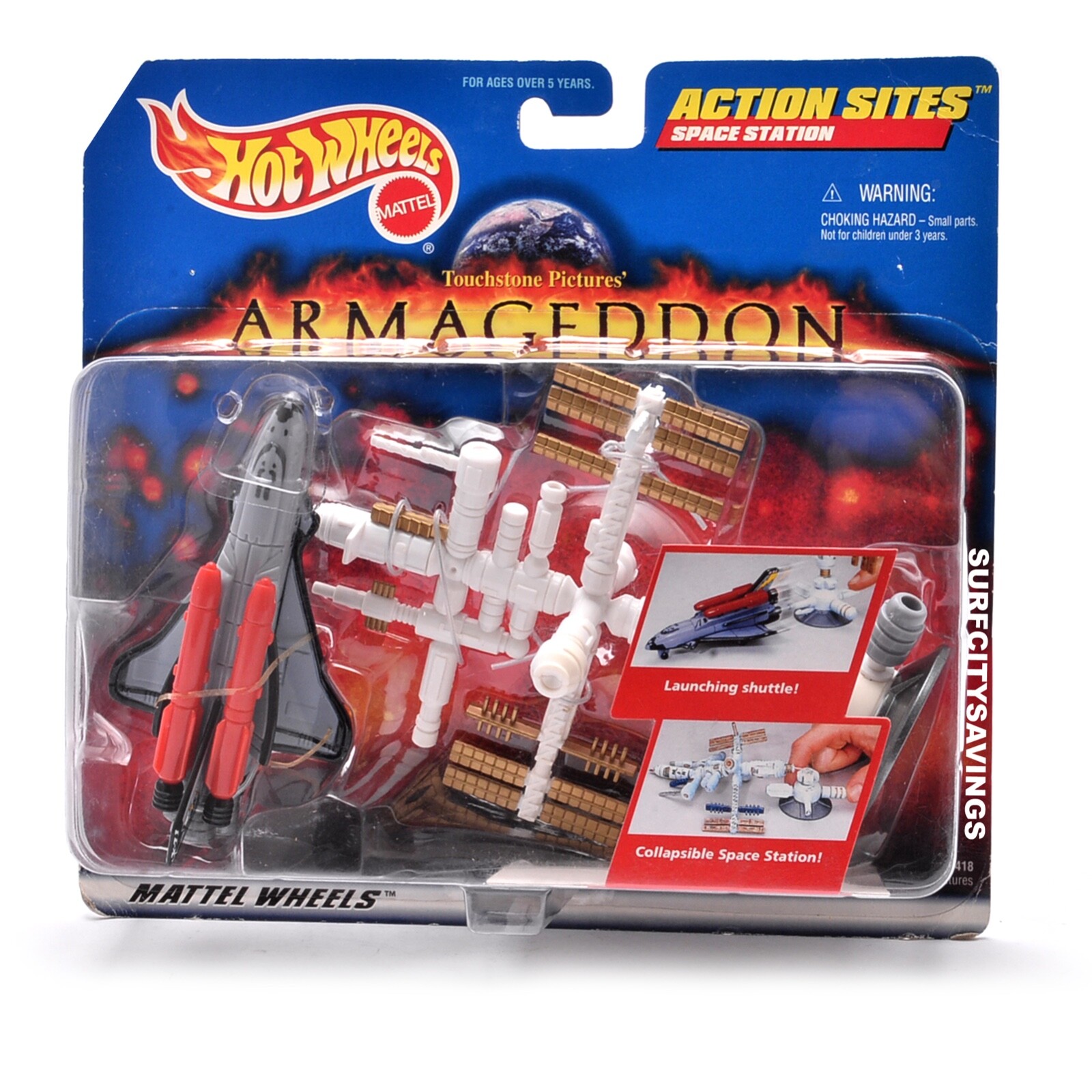 Hot WHeeLsアルマゲドン　ARMAGEDDON　スペースシャトル　マテル HOT WHEELS ARMAGEDDON ACTION SITES SPACE STATION 1997 MATTEL