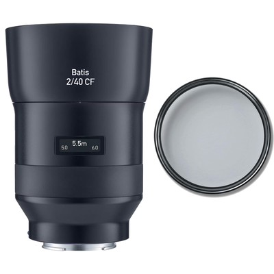 Carl Zeiss Single Focus Lens Batis 2/40 CF UV Filter Set E Mount 40mm F2