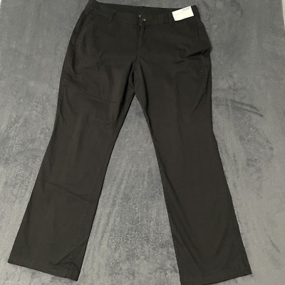 Arizona Jean Co Black SchoolGirl Straight Chino Pants New Junior Size 18 Plus