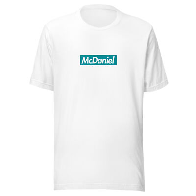 MIKE MCDANIEL Box Logo T-SHIRT Miami Dolphins Football Head Coach HC Streetwear
