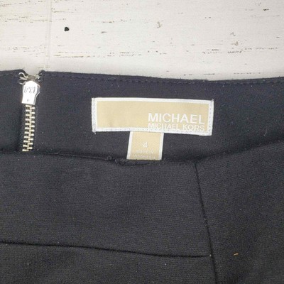 Michael Kors Black Polyester Pencil Skirt size 4