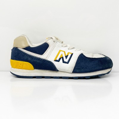 New Balance Boys 574 IC574SUR Белая повседневная обувь Размер кроссовок 10 W